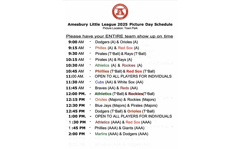 New Picture schedule