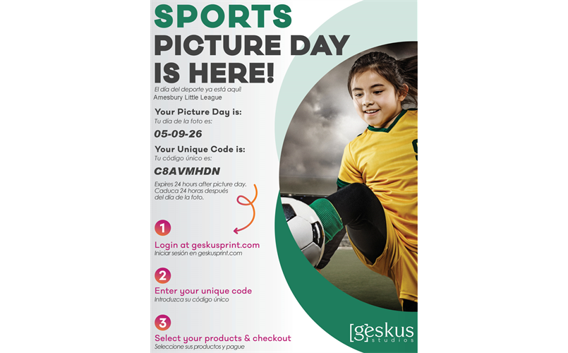 Picture day is May 9th!